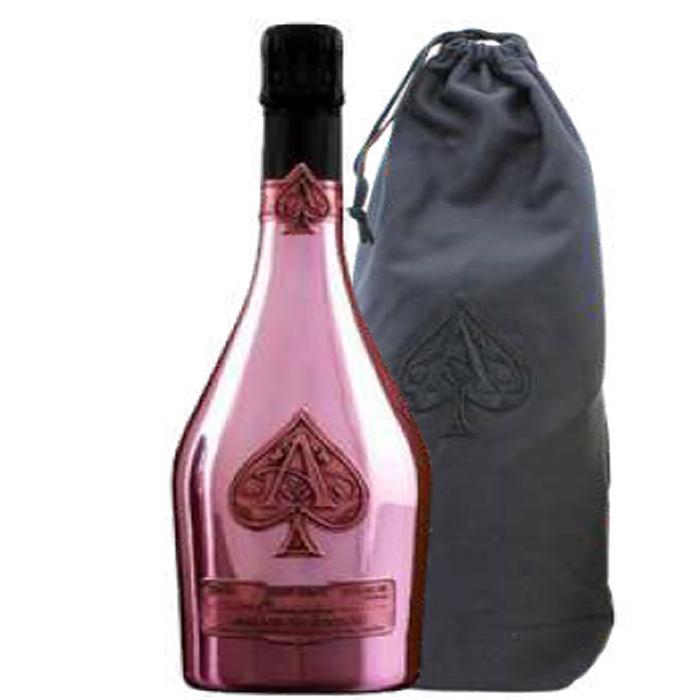 ARMAND DE BRIGNAC Rose - velvet bag 75cl