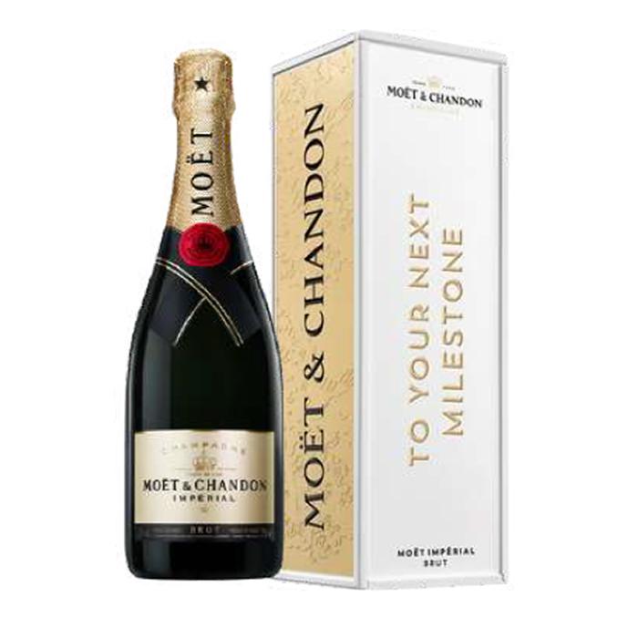 MOET & CHANDON Imperial Brut milestones cardboard gift box75cl